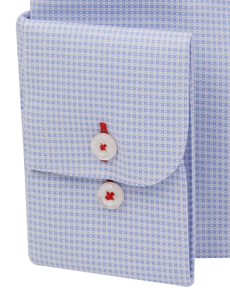 Sky Blue  Micro Dobby weave Non Iron Egyptian Cotton Dress Shirt - Just White Shirts