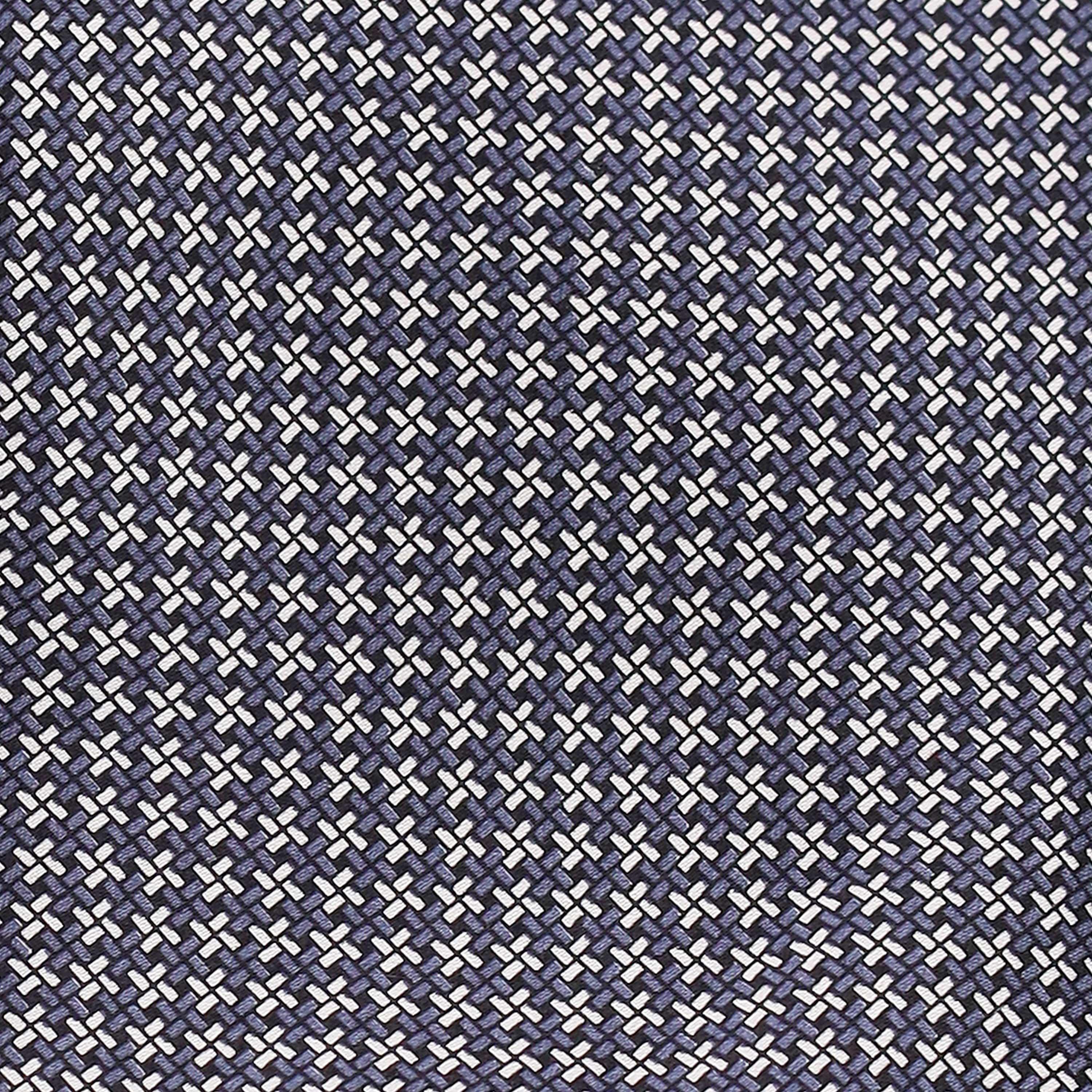 WHITE AND CHARCOAL STARS ON BLACK SILK TIE - Just White Shirts