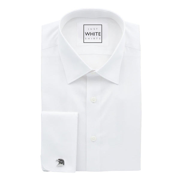 White french shop cuff dress shirt